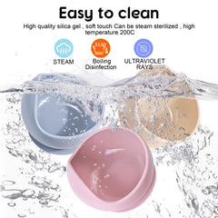 2pcs Silicone Baby Suction Bowl Set, BPA-free safe bowls for 6M-3Y, unisex