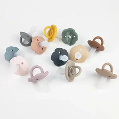 2pcs Silicone Baby Pacifier Teether, BPA-free safe toy for 3-6 months, unisex
