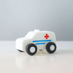 Govinto Helper Ambulance Silicone Teether, BPA-free textured toy for 3+ years, unisex