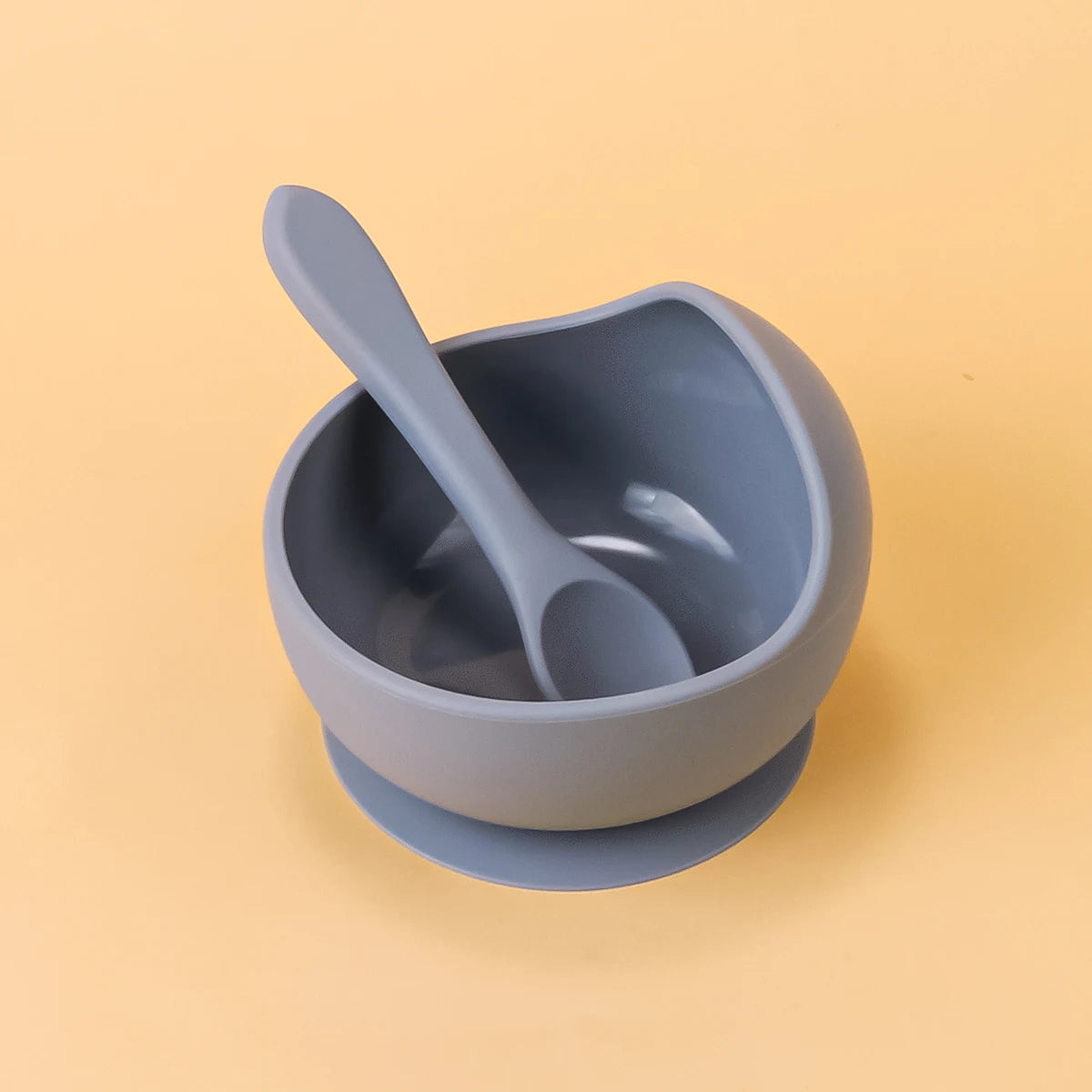 2pcs Silicone Baby Suction Bowl Set, BPA-free safe bowls for 6M-3Y, unisex