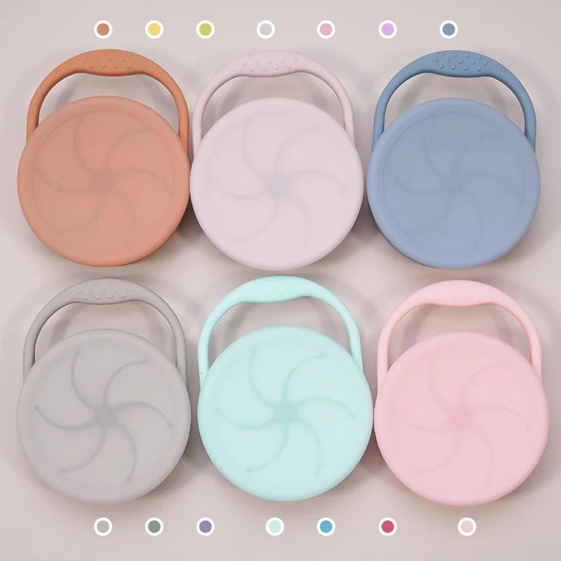 Silicone Baby Snack Cup with Lid, BPA-free safe container for 0-2 years, unisex