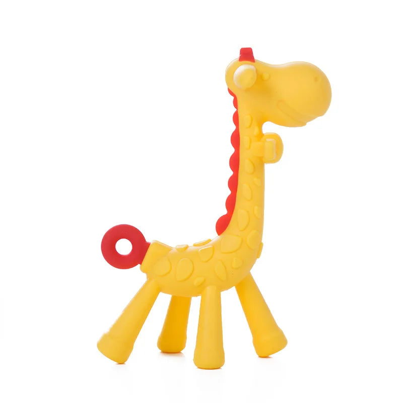 Dr.isla Giraffe Silicone Teether UK - BPA-Free Baby Teething Toy