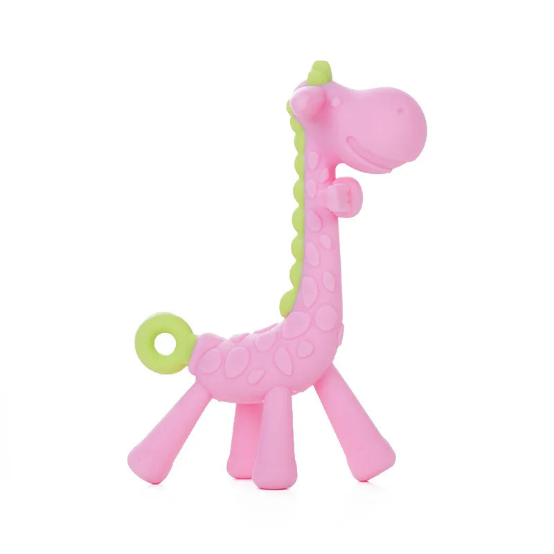 Dr.isla Giraffe Silicone Teether UK - BPA-Free Baby Teething Toy