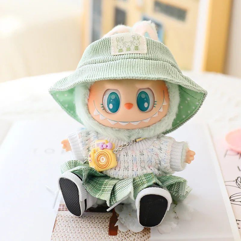 Kawaii Bear for , Soft Plush with Hat and Pendant