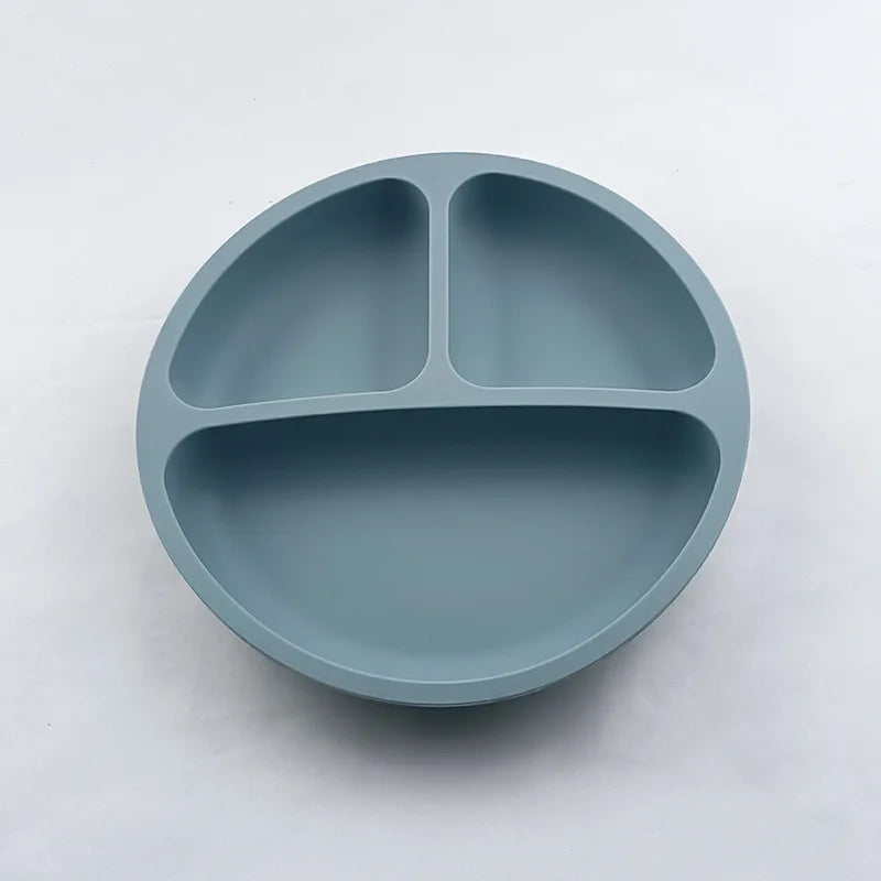 Silicone Baby Suction Dining Plate, BPA-free safe dish for 0-2 years, unisex