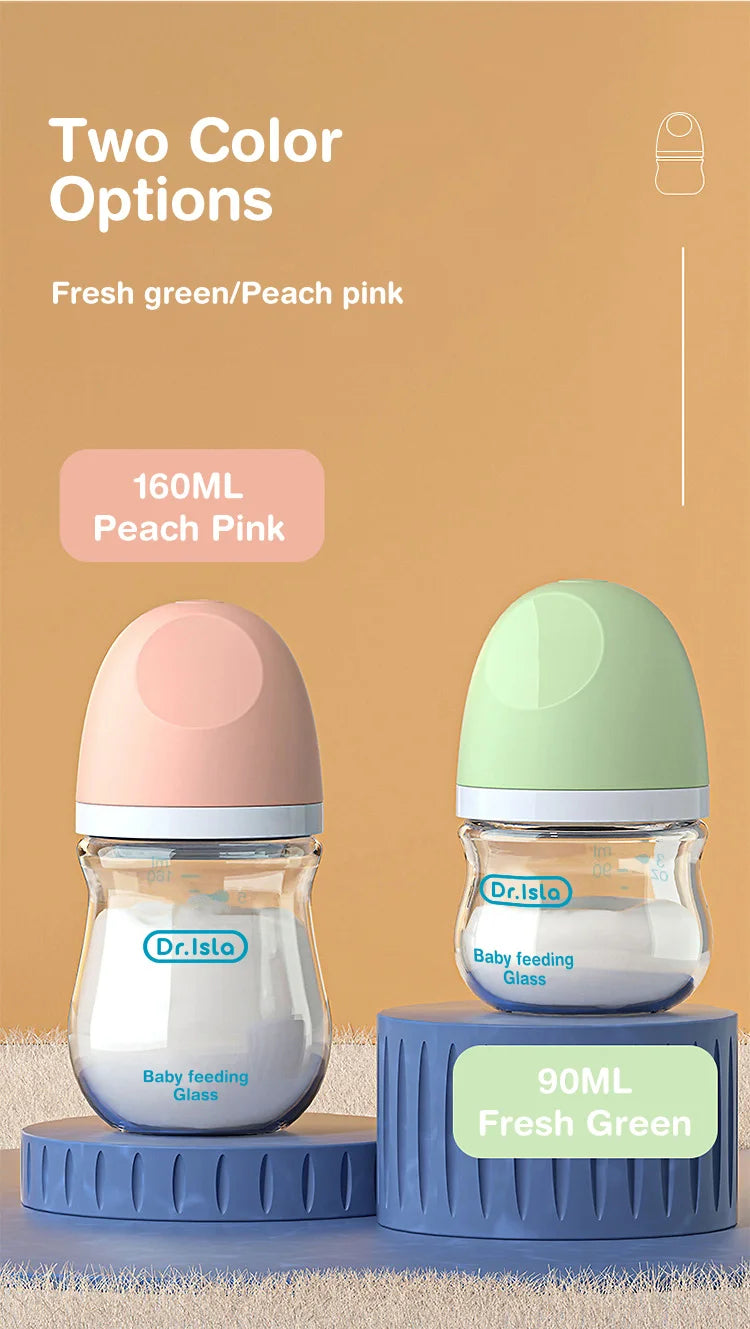 Anti-Flatulence Glass Baby Bottle for Newborns at Govinto UK