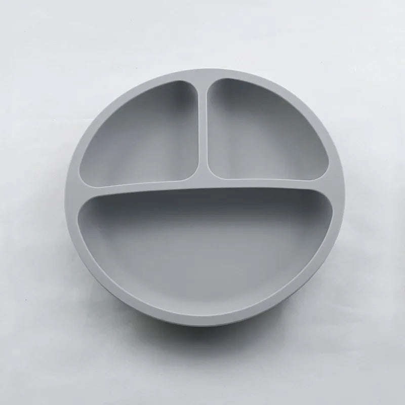 Silicone Baby Suction Dining Plate, BPA-free safe dish for 0-2 years, unisex