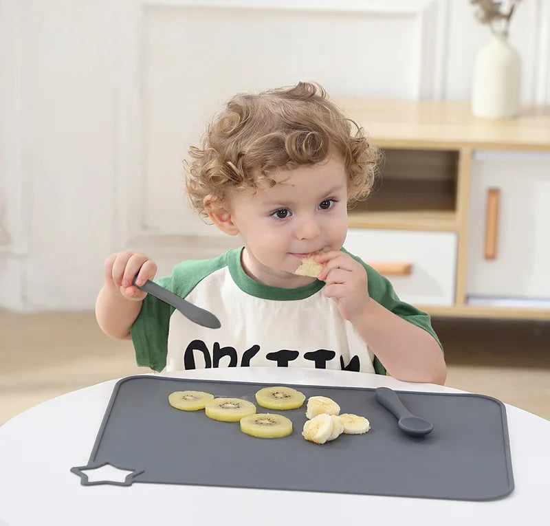 Silicone Baby Placemat, BPA-free anti-slip mat for 0-6 years, unisex