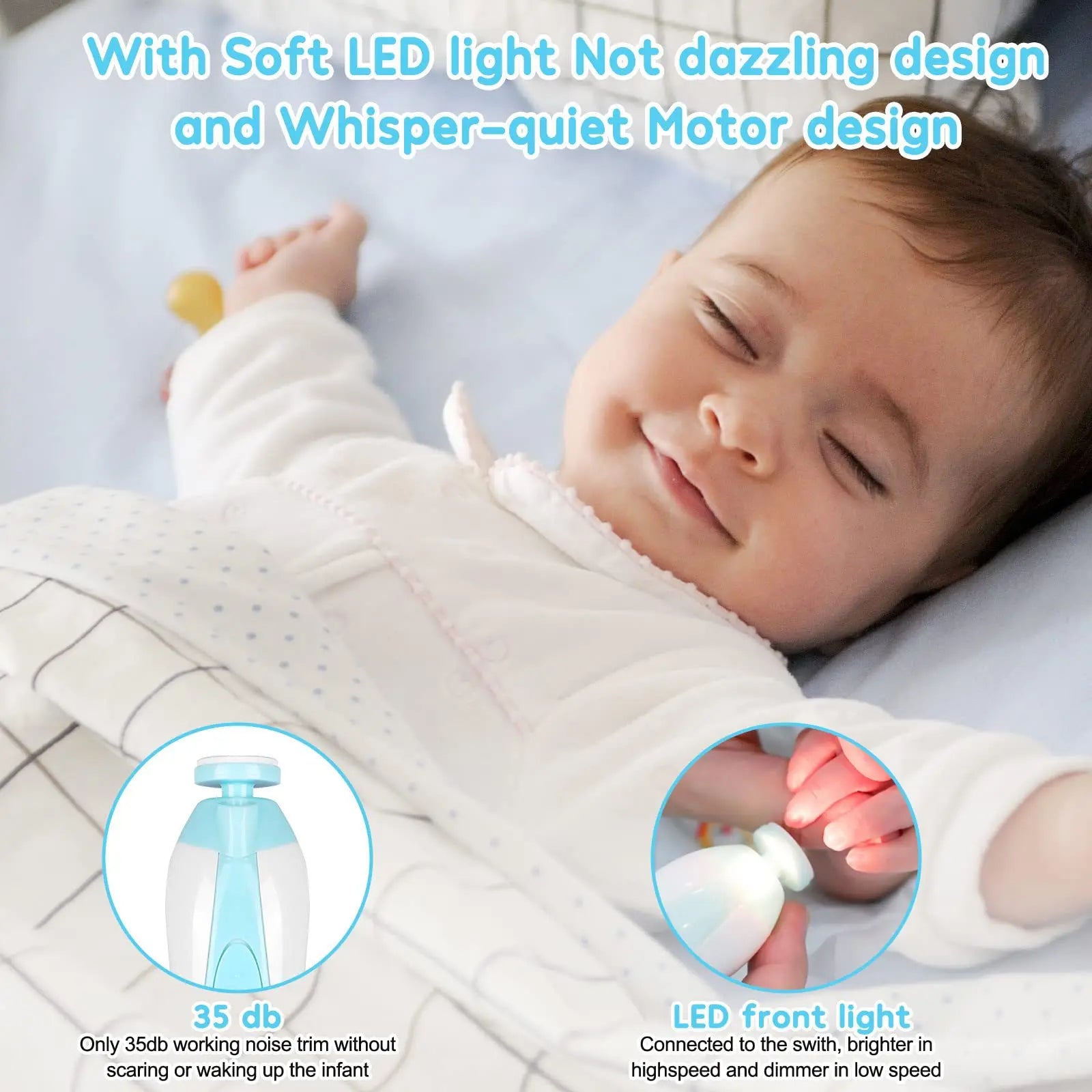 BPA-Free Electric Nail Clipper for Newborns at Govinto 