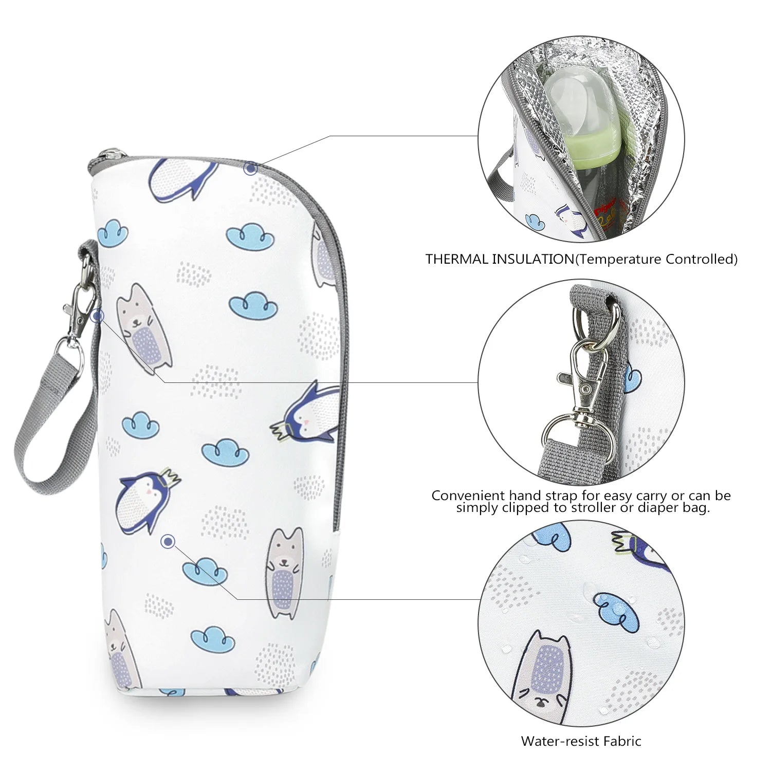 Aluminum Insulated Baby Bottle Bag for Travel UK