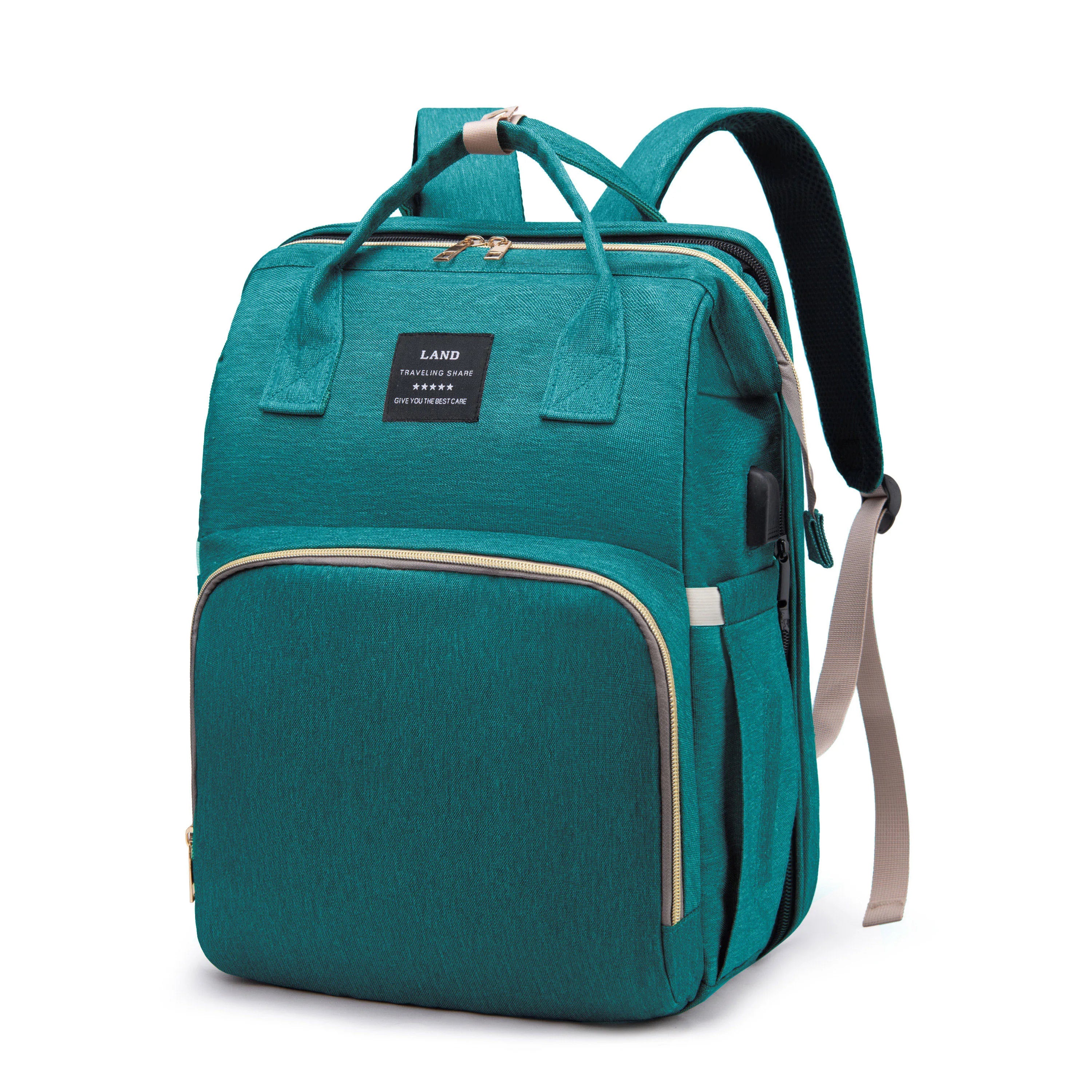 Waterproof Nylon Diaper Bag with Portable Crib UK