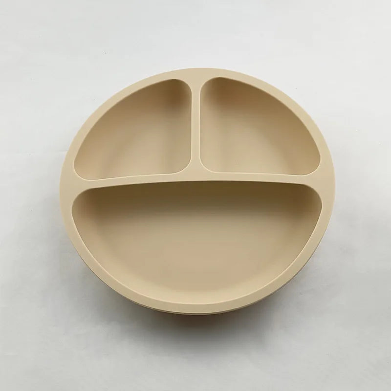 Silicone Baby Suction Dining Plate, BPA-free safe dish for 0-2 years, unisex