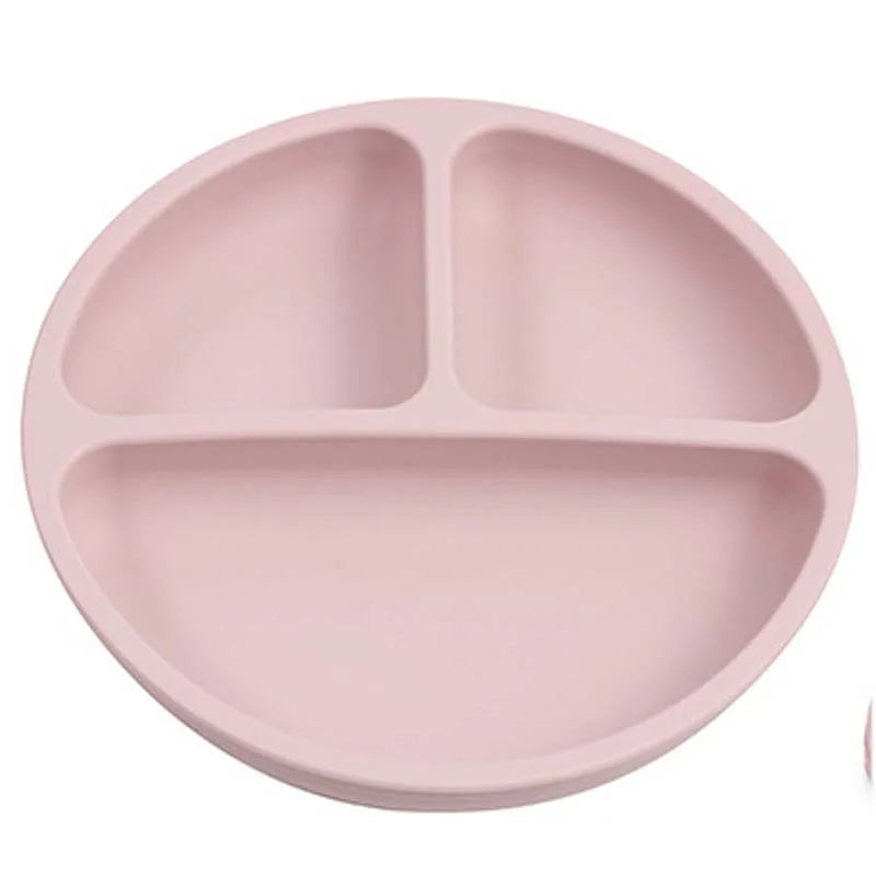 Silicone Baby Suction Dining Plate, BPA-free safe dish for 0-2 years, unisex