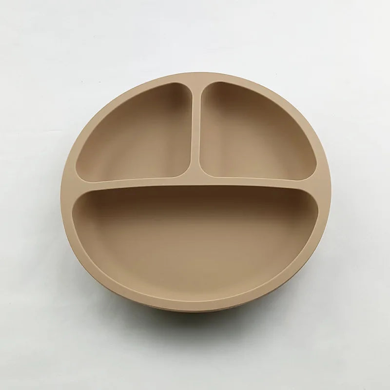 Silicone Baby Suction Dining Plate, BPA-free safe dish for 0-2 years, unisex