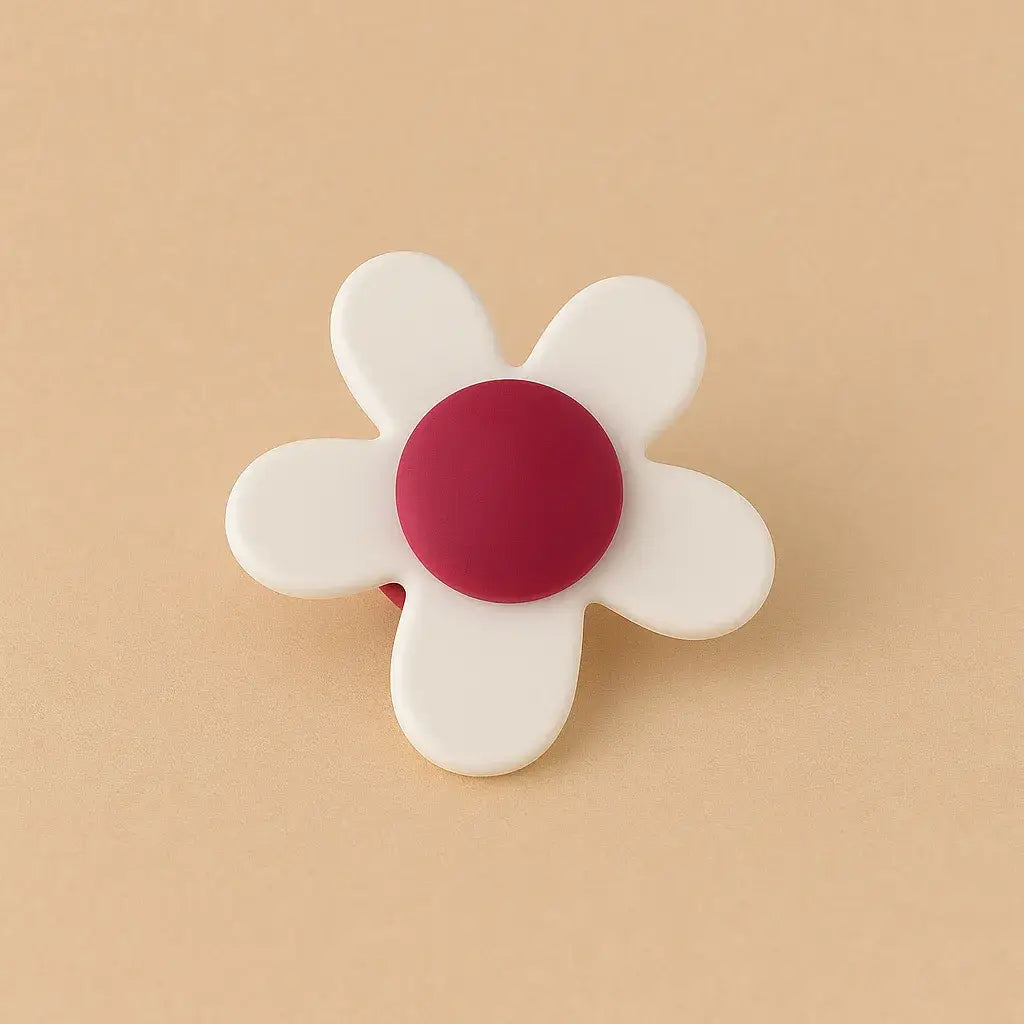 Spinner Silicone Baby Teether, BPA-free sensory toy for 3-12M, unisex