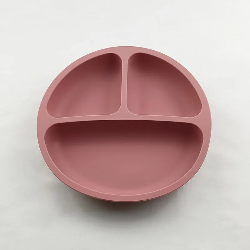 Silicone Baby Suction Dining Plate, BPA-free safe dish for 0-2 years, unisex