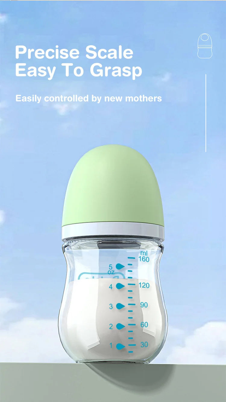 Anti-Flatulence Glass Baby Bottle for Newborns at Govinto UK