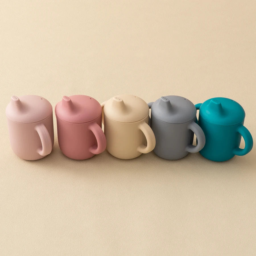 2-in-1 Silicone Baby Straw & Snack Cup, BPA-free safe drinkware for 0-2 years, unisex