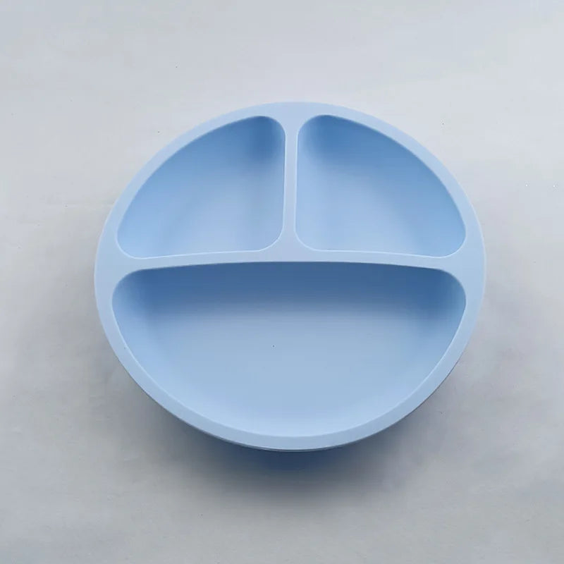 Silicone Baby Suction Dining Plate, BPA-free safe dish for 0-2 years, unisex