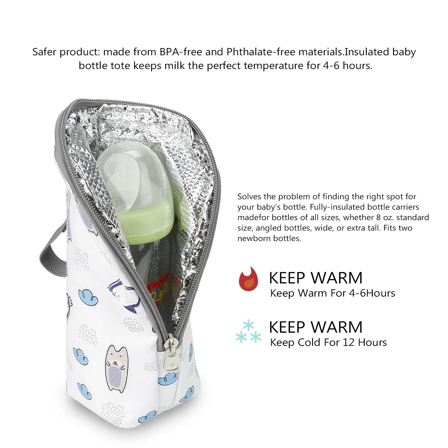 Aluminum Insulated Baby Bottle Bag for Travel UK