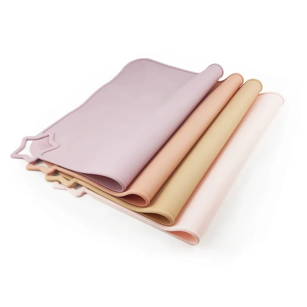 Silicone Baby Placemat, BPA-free anti-slip mat for 0-6 years, unisex
