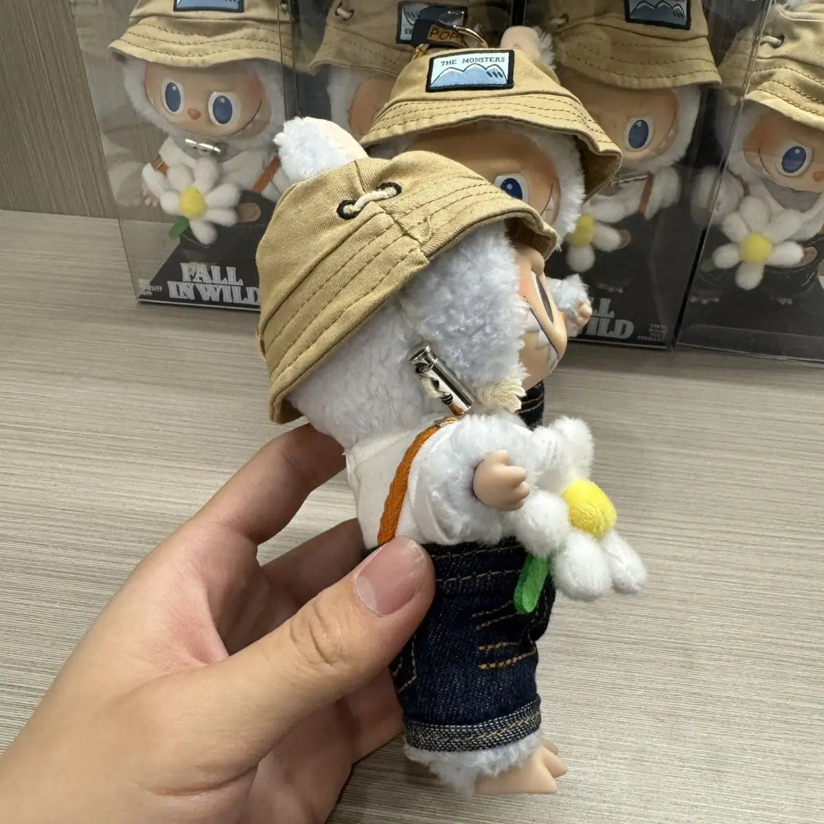 Labubu Wild Spring Mystery Box Keyring, Kawaii Vinyl Plush Doll