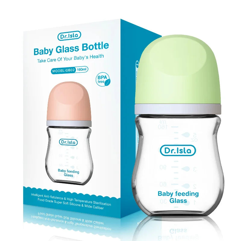 Anti-Flatulence Glass Baby Bottle for Newborns at Govinto UK