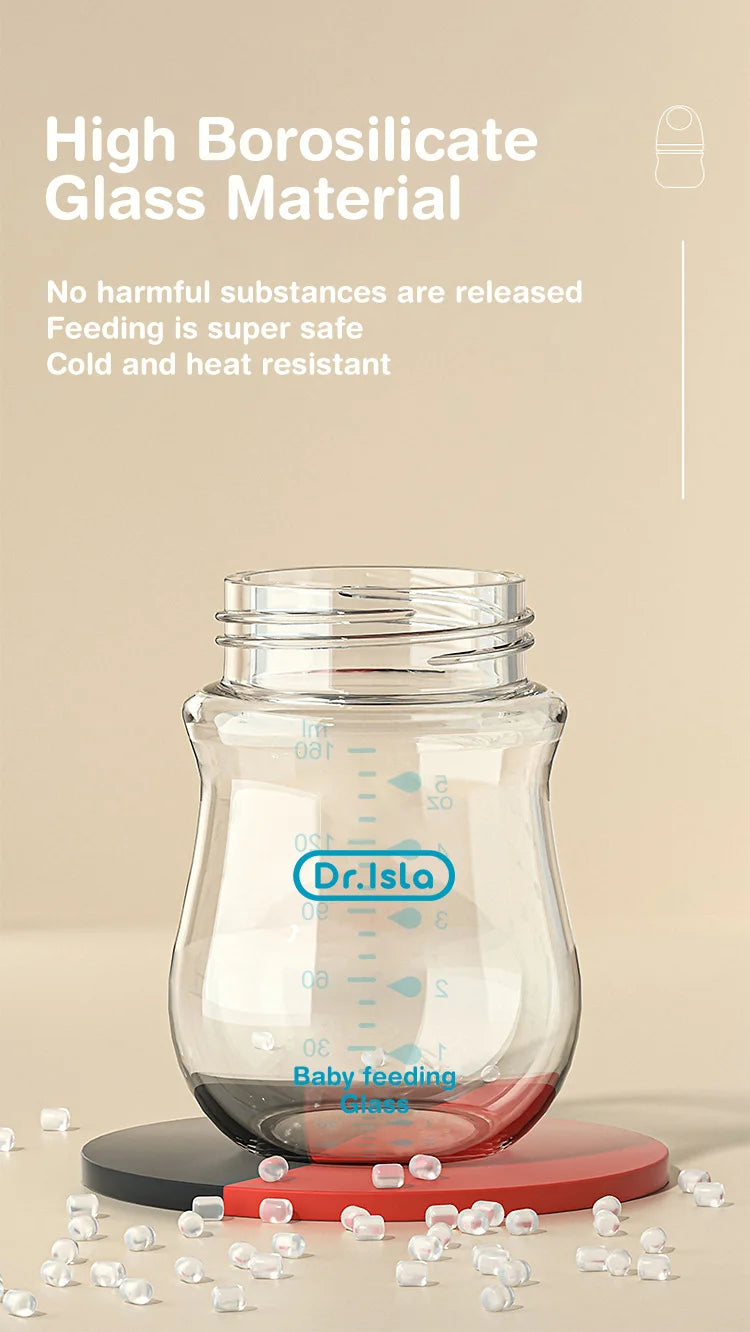 Anti-Flatulence Glass Baby Bottle for Newborns at Govinto UK