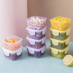 4pcs Mini Leakproof Food Containers, 60ml safe airtight storage, multicolor, unisex