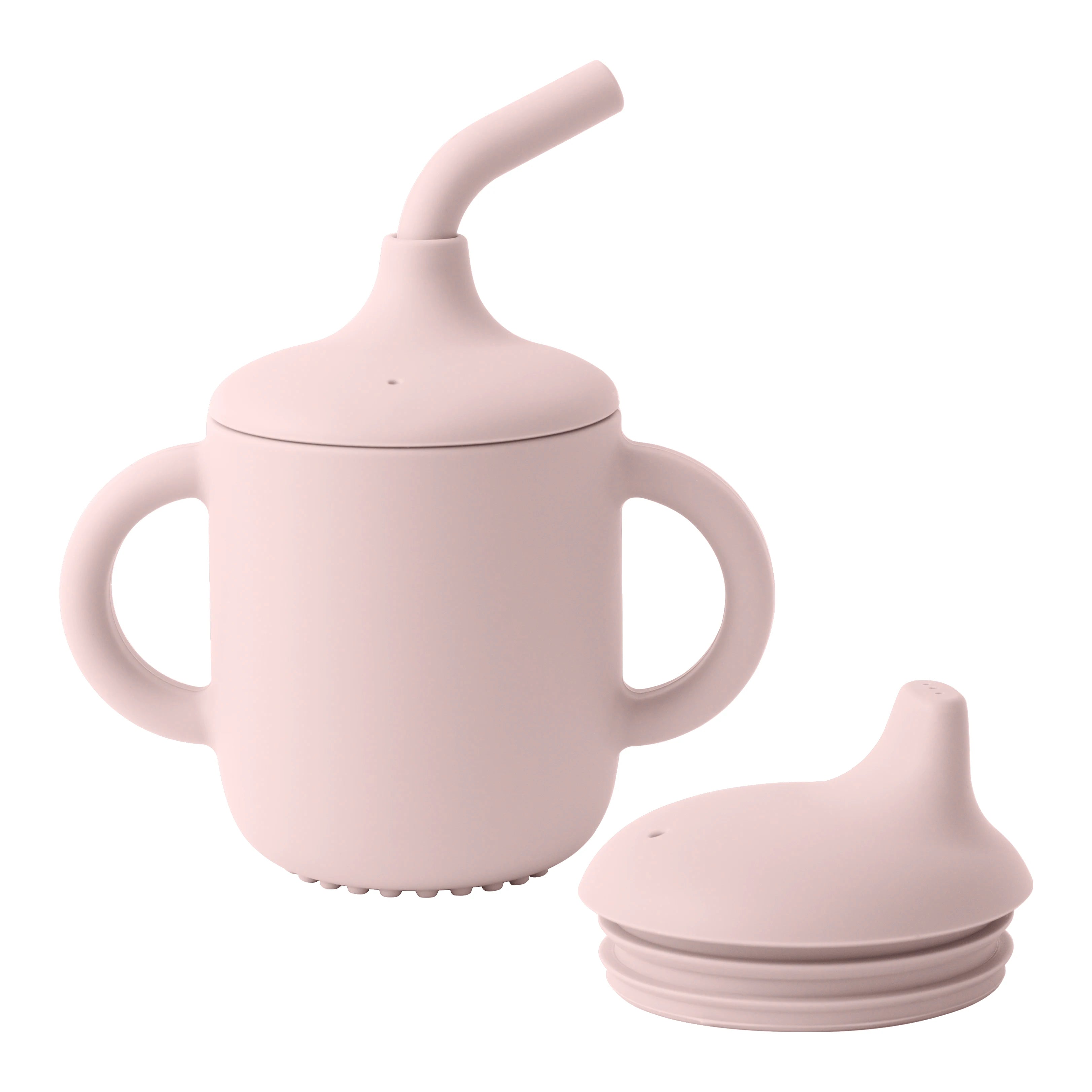 2-in-1 Silicone Baby Straw & Snack Cup, BPA-free safe drinkware for 0-2 years, unisex