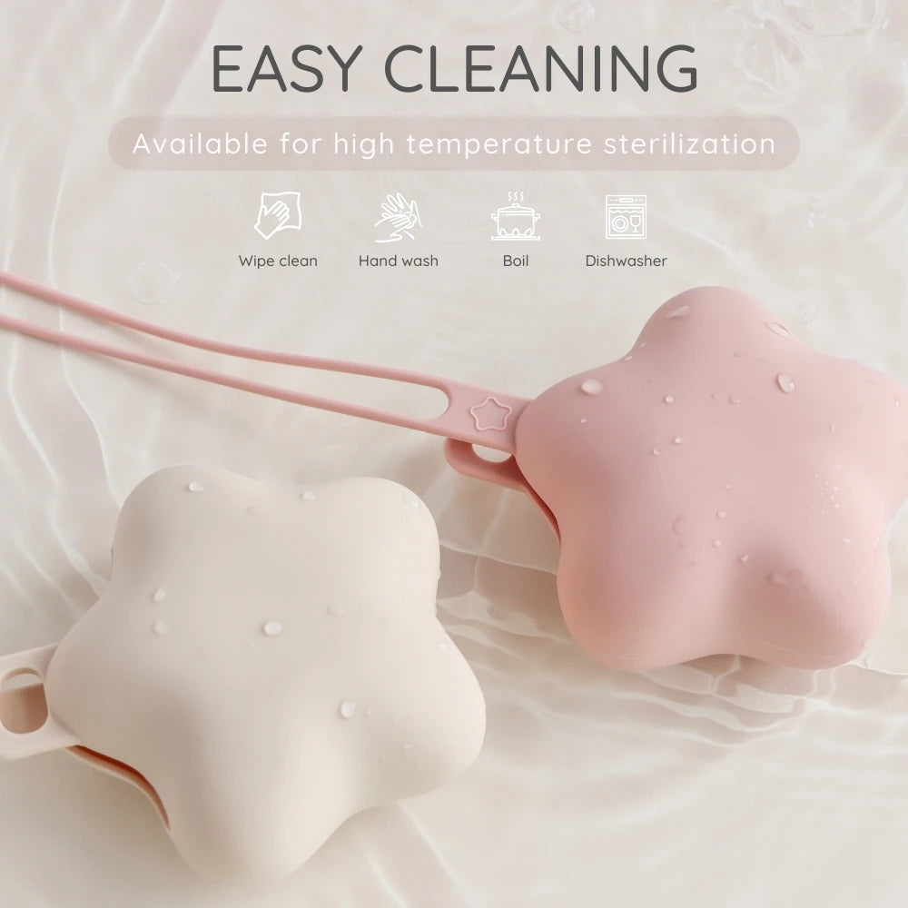 Govinto Silicone Pacifier Holder & Case, BPA-free portable storage for baby soothers, unisex