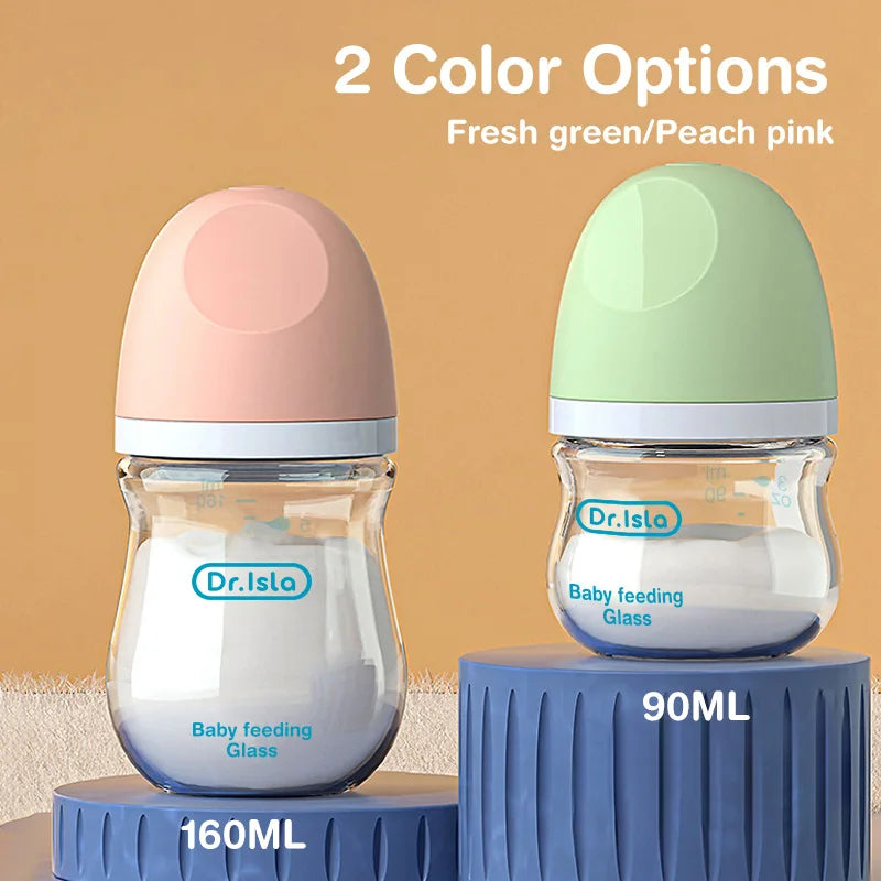 Anti-Flatulence Glass Baby Bottle for Newborns at Govinto UK