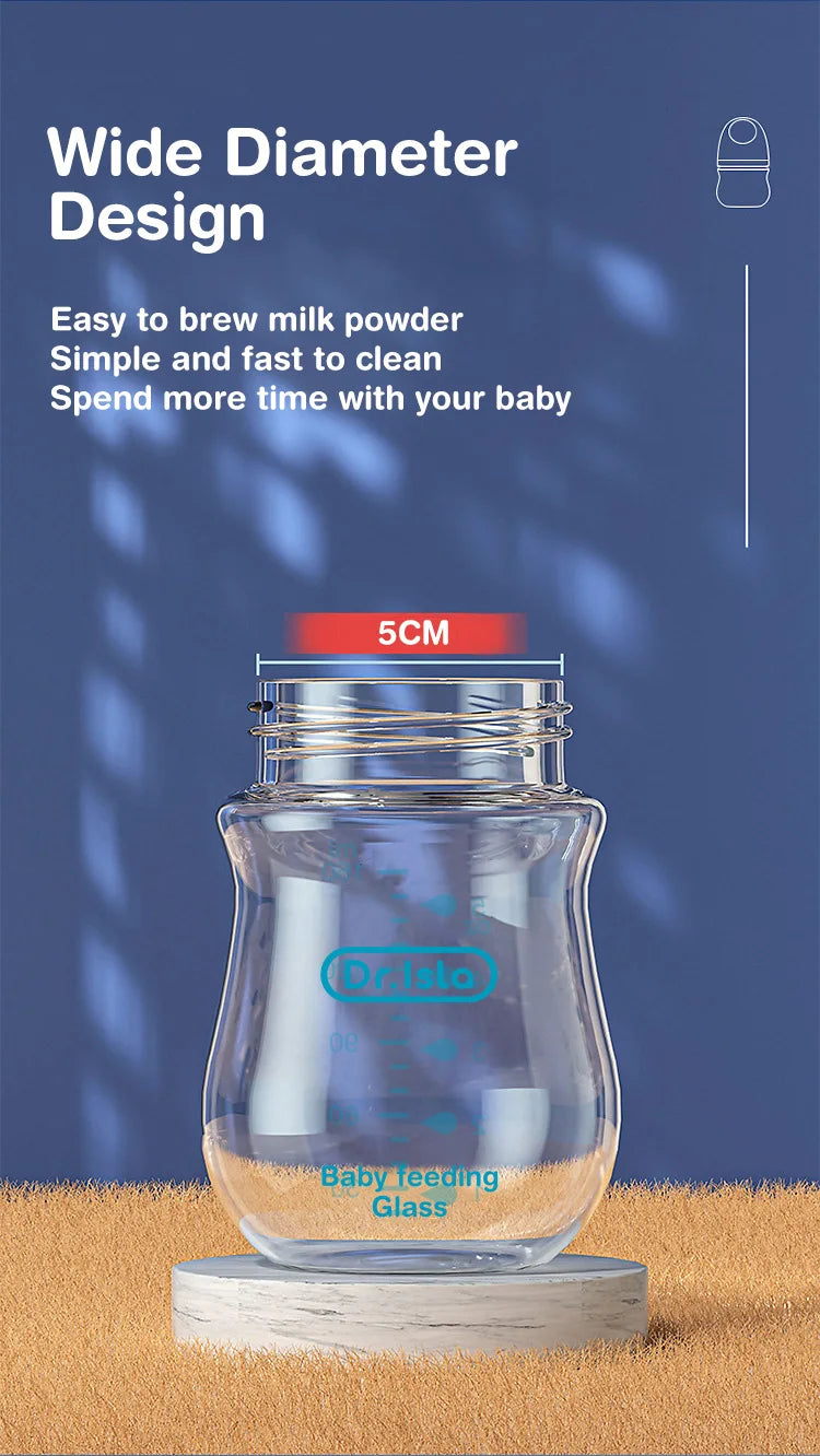 Anti-Flatulence Glass Baby Bottle for Newborns at Govinto UK
