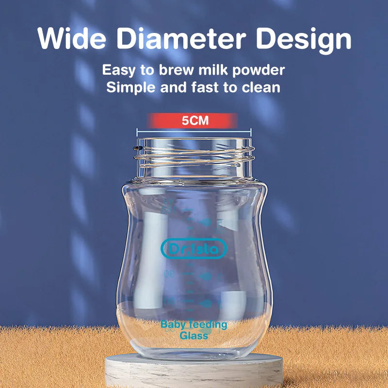 Anti-Flatulence Glass Baby Bottle for Newborns at Govinto UK