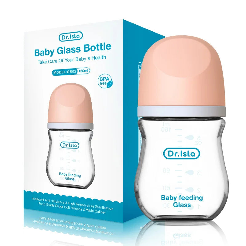 Anti-Flatulence Glass Baby Bottle for Newborns at Govinto UK