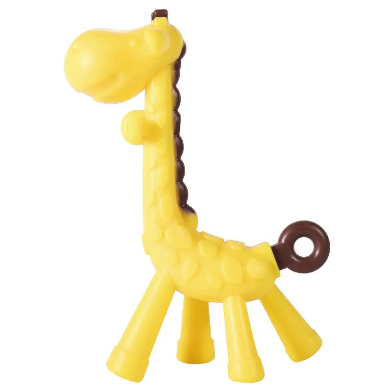 Dr.isla Giraffe Silicone Teether UK - BPA-Free Baby Teething Toy