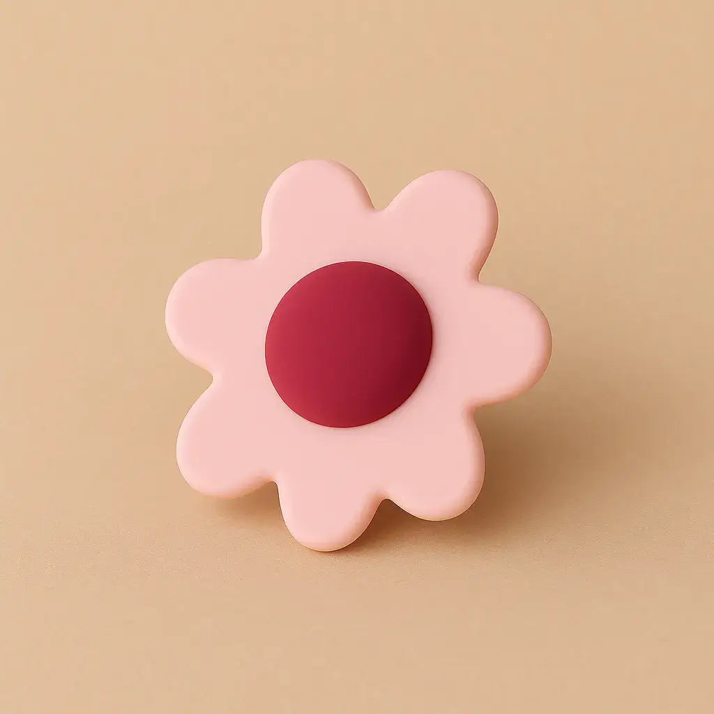 Spinner Silicone Baby Teether, BPA-free sensory toy for 3-12M, unisex