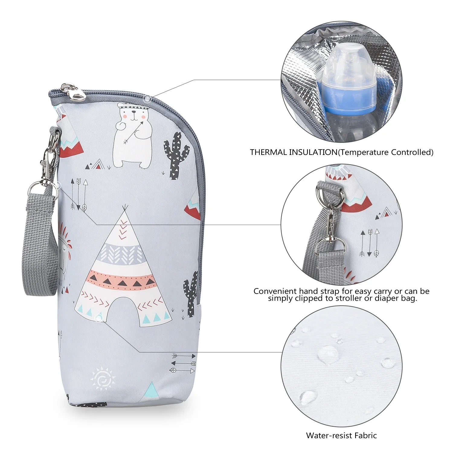 Aluminum Insulated Baby Bottle Bag for Travel UK